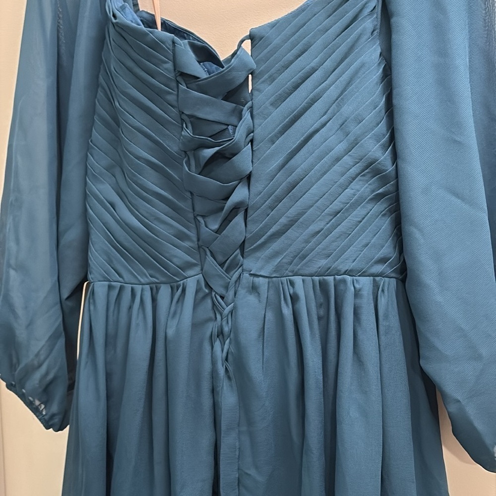 Lavétir Teal Formal Bridesmaid Wedding Maxi Dress Size 10 - Picture 10 of 14